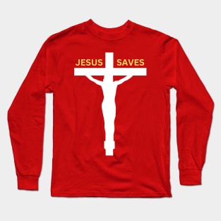 Jesus on the cross Long Sleeve T-Shirt